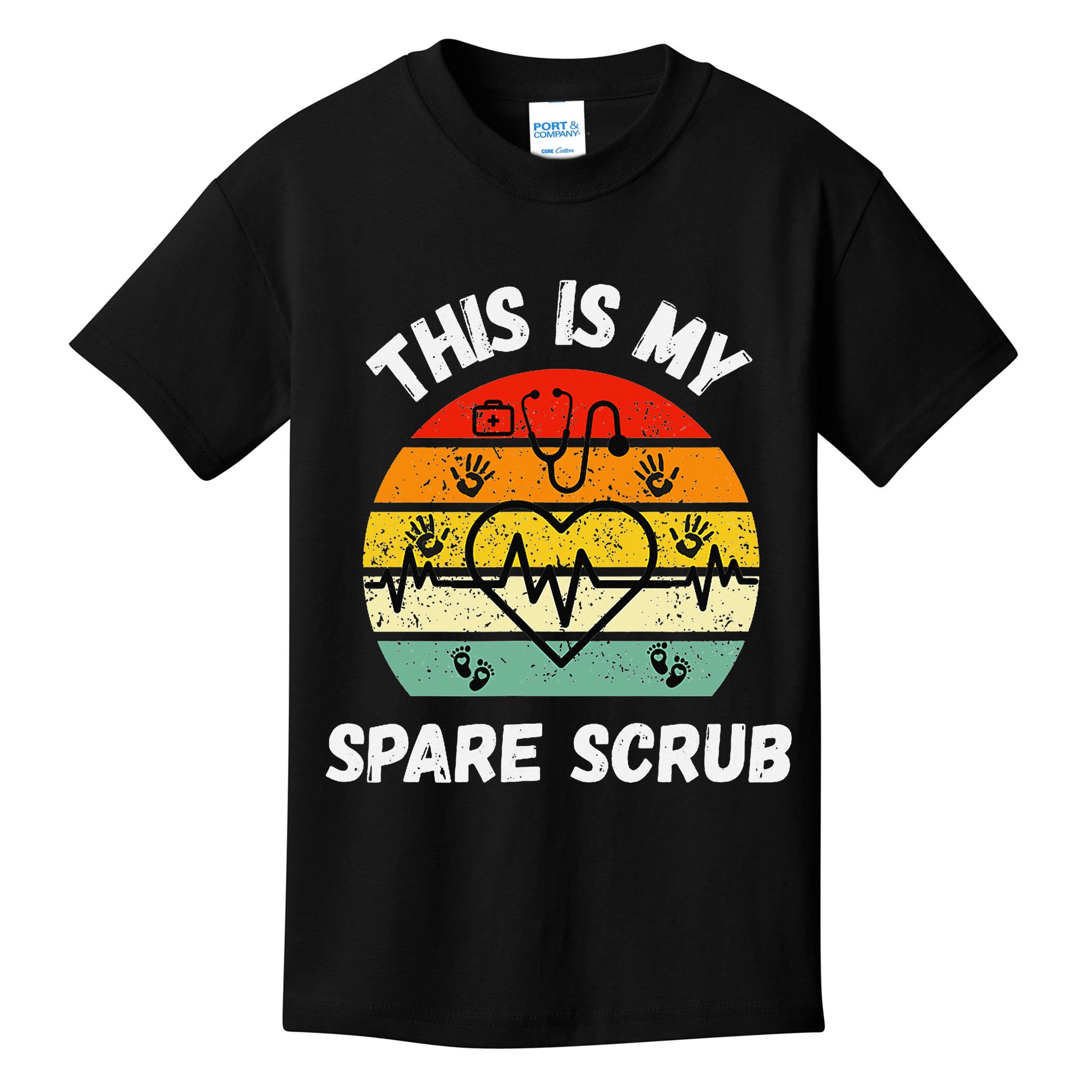 My Spare Scrub Funny Healthcare Worker Nurse CNAs Kids T-Shirt