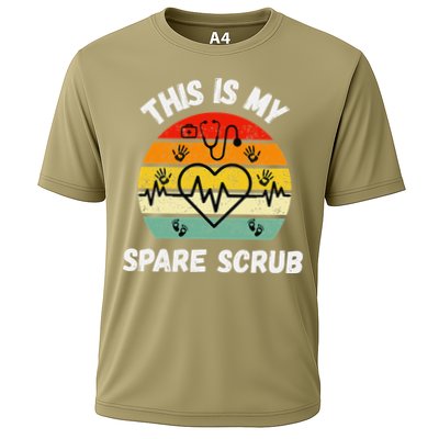 My Spare Scrub Funny Healthcare Worker Nurse CNAs Cooling Performance Crew T-Shirt