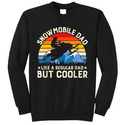 Mens Snowmobiling Snowmobile Dad Like A Regular But Cooler Riding Sweatshirt