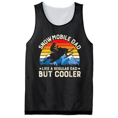 Mens Snowmobiling Snowmobile Dad Like A Regular But Cooler Riding Mesh Reversible Basketball Jersey Tank