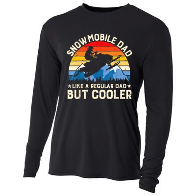 Mens Snowmobiling Snowmobile Dad Like A Regular But Cooler Riding Cooling Performance Long Sleeve Crew