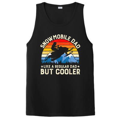 Mens Snowmobiling Snowmobile Dad Like A Regular But Cooler Riding PosiCharge Competitor Tank