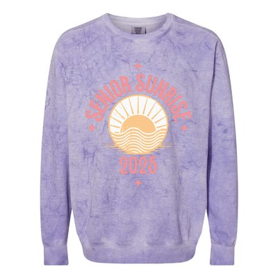 Magical Senior Sunrise 2025 High School 12th Twelfth Grade Colorblast Crewneck Sweatshirt