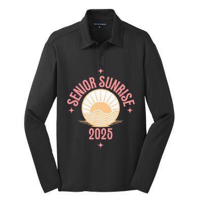 Magical Senior Sunrise 2025 High School 12th Twelfth Grade Silk Touch Performance Long Sleeve Polo