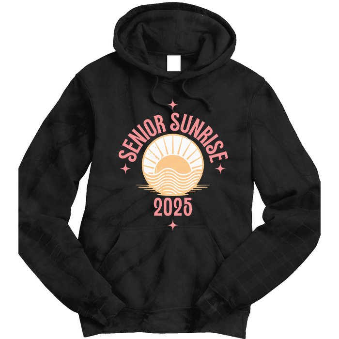 Magical Senior Sunrise 2025 High School 12th Twelfth Grade Tie Dye Hoodie