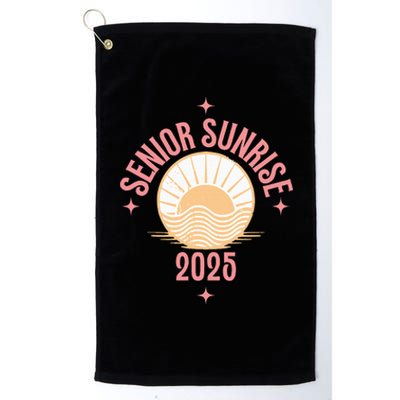 Magical Senior Sunrise 2025 High School 12th Twelfth Grade Platinum Collection Golf Towel