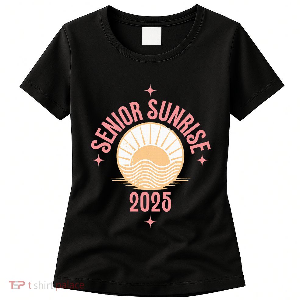 Magical Senior Sunrise 2025 High School 12th Twelfth Grade Womens T-Shirt