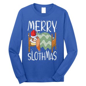 Merry Slothmas Sloth Whisperer Animal Christmas Season Gift Long Sleeve Shirt