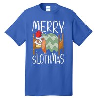 Merry Slothmas Sloth Whisperer Animal Christmas Season Gift Tall T-Shirt