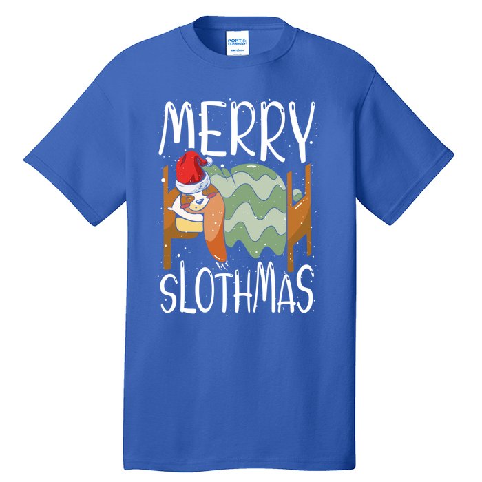 Merry Slothmas Sloth Whisperer Animal Christmas Season Gift Tall T-Shirt