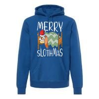 Merry Slothmas Sloth Whisperer Animal Christmas Season Gift Premium Hoodie