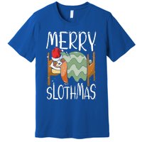 Merry Slothmas Sloth Whisperer Animal Christmas Season Gift Premium T-Shirt