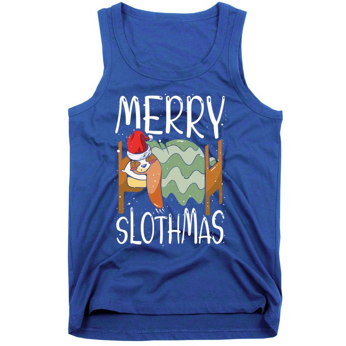 Merry Slothmas Sloth Whisperer Animal Christmas Season Gift Tank Top