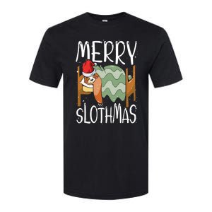 Merry Slothmas Sloth Whisperer Animal Christmas Season Gift Softstyle CVC T-Shirt