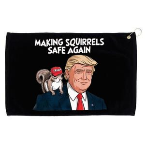 Make Squirrels Safe Again Trump 2024 Squirrels For Trump Grommeted Golf Towel