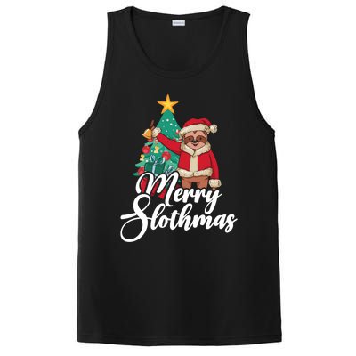 Merry Slothmas Sloth Whisperer Animal Christmas Season Gift PosiCharge Competitor Tank