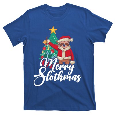 Merry Slothmas Sloth Whisperer Animal Christmas Season Gift T-Shirt