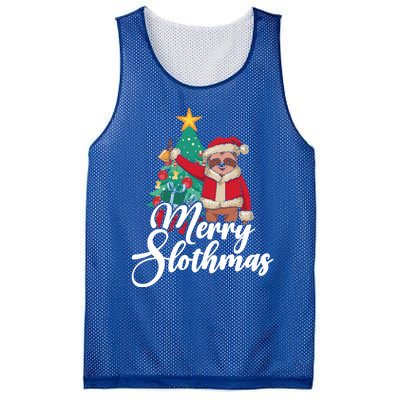 Merry Slothmas Sloth Whisperer Animal Christmas Season Gift Mesh Reversible Basketball Jersey Tank