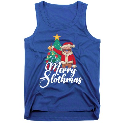 Merry Slothmas Sloth Whisperer Animal Christmas Season Gift Tank Top