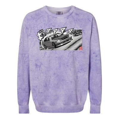 Manga S14 Silvia Jdm Drift Sr20 Turbo Colorblast Crewneck Sweatshirt