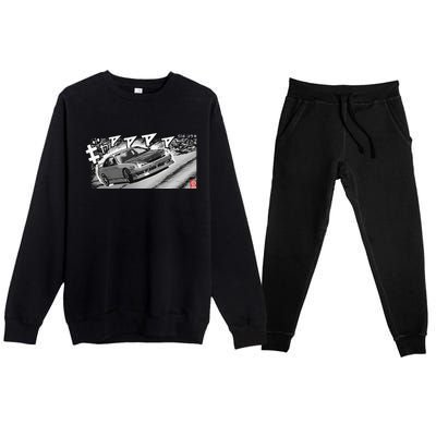 Manga S14 Silvia Jdm Drift Sr20 Turbo Premium Crewneck Sweatsuit Set