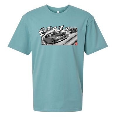 Manga S14 Silvia Jdm Drift Sr20 Turbo Sueded Cloud Jersey T-Shirt