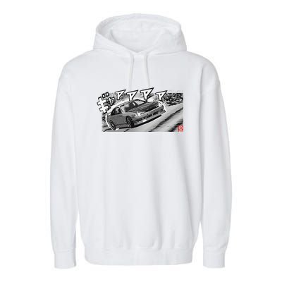 Manga S14 Silvia Jdm Drift Sr20 Turbo Garment-Dyed Fleece Hoodie