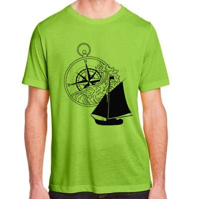 Maritime Sailing Ship Sailing Ships Ships Compass Ship Ahoy Adult ChromaSoft Performance T-Shirt