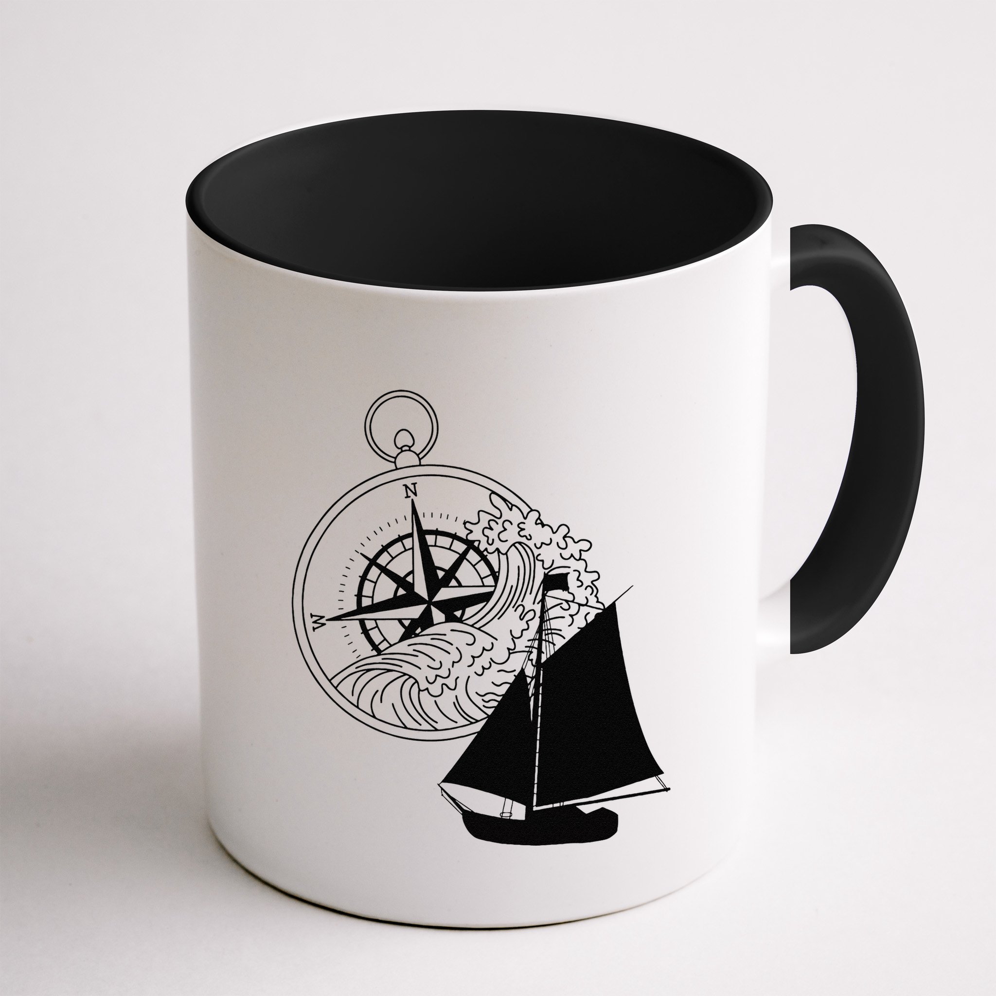 Maritime Sailing Ship Sailing Ships Ships Compass Ship Ahoy Mug