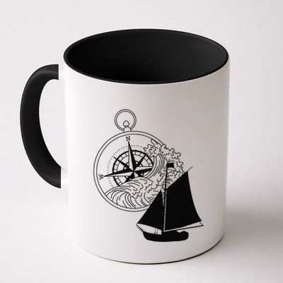 Maritime Sailing Ship Sailing Ships Ships Compass Ship Ahoy Mug