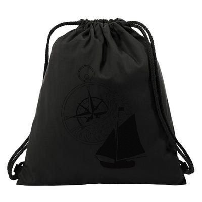 Maritime Sailing Ship Sailing Ships Ships Compass Ship Ahoy Drawstring Bag