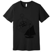 Maritime Sailing Ship Sailing Ships Ships Compass Ship Ahoy Premium T-Shirt