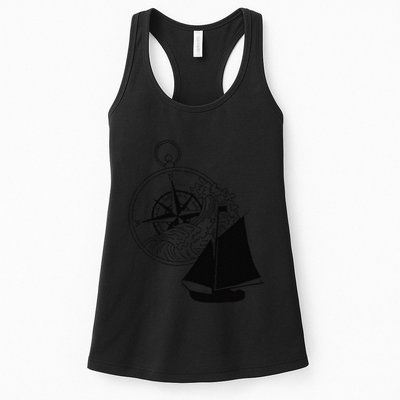 Maritime Sailing Ship Sailing Ships Ships Compass Ship Ahoy Womens Tank Top