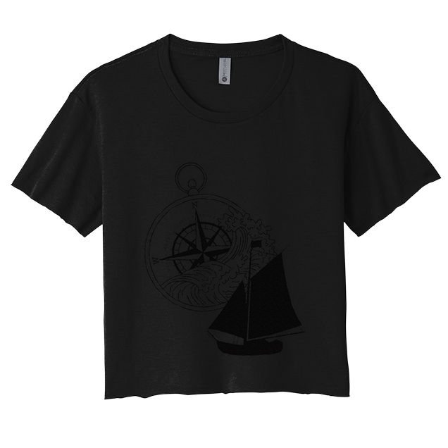 Maritime Sailing Ship Sailing Ships Ships Compass Ship Ahoy Crop Top