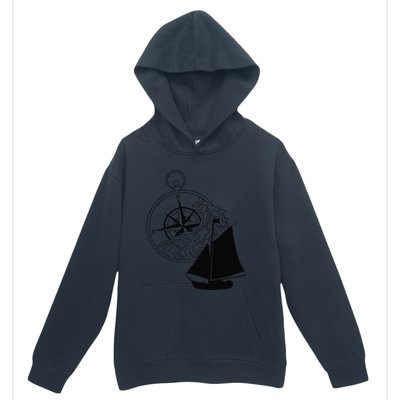 Maritime Sailing Ship Sailing Ships Ships Compass Ship Ahoy Urban Pullover Hoodie