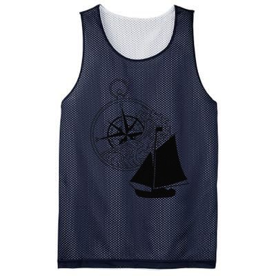 Maritime Sailing Ship Sailing Ships Ships Compass Ship Ahoy Mesh Reversible Basketball Jersey Tank