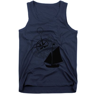 Maritime Sailing Ship Sailing Ships Ships Compass Ship Ahoy Tank Top