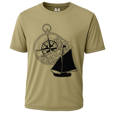 Maritime Sailing Ship Sailing Ships Ships Compass Ship Ahoy Performance Shirt