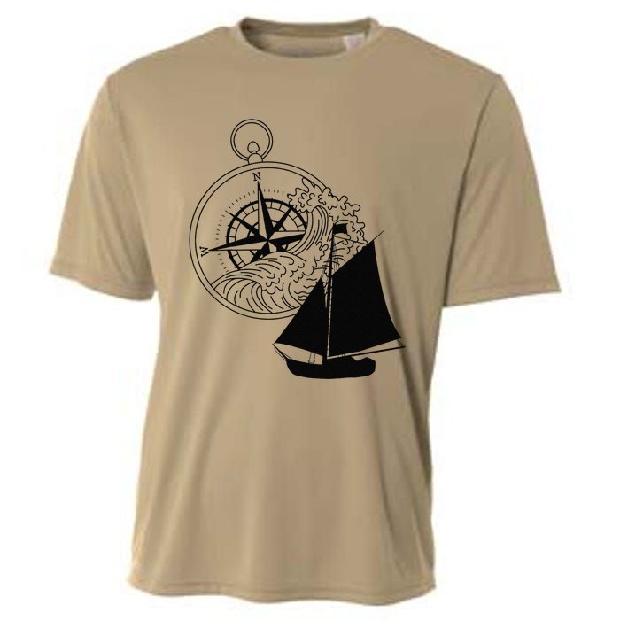 Maritime Sailing Ship Sailing Ships Ships Compass Ship Ahoy Cooling Performance Crew T-Shirt