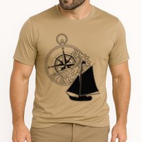 Maritime Sailing Ship Sailing Ships Ships Compass Ship Ahoy Cooling Performance Crew T-Shirt