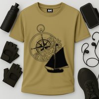 Maritime Sailing Ship Sailing Ships Ships Compass Ship Ahoy Cooling Performance Crew T-Shirt