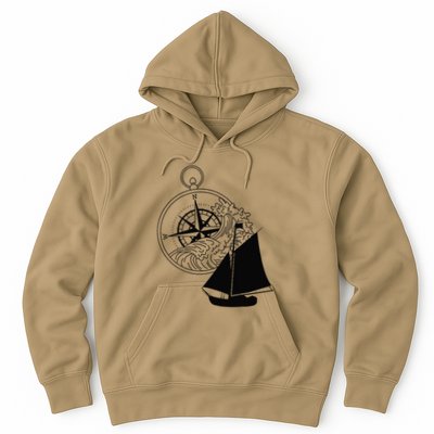 Maritime Sailing Ship Sailing Ships Ships Compass Ship Ahoy Hoodie