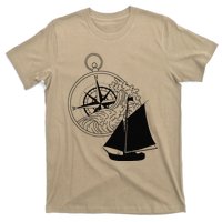 Maritime Sailing Ship Sailing Ships Ships Compass Ship Ahoy T-Shirt