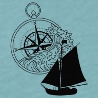 Maritime Sailing Ship Sailing Ships Ships Compass Ship Ahoy Sueded Cloud Jersey T-Shirt