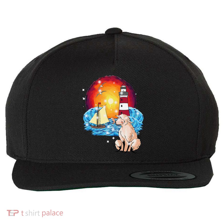 Maritime Shee.P Sailor Coast Lighthouse Sailing Ship Wool Snapback Cap