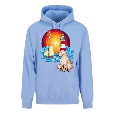 Maritime Shee.P Sailor Coast Lighthouse Sailing Ship Unisex Surf Hoodie