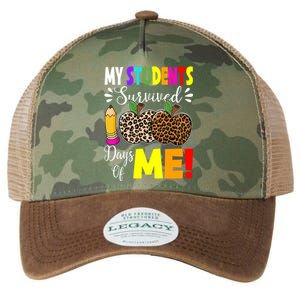 My Students Survived 100 Days Of Me Funny Students Teachers Gift Legacy Tie Dye Trucker Hat