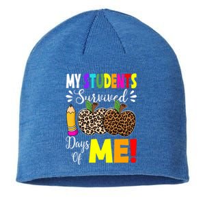 My Students Survived 100 Days Of Me Funny Students Teachers Gift Sustainable Beanie