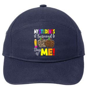 My Students Survived 100 Days Of Me Funny Students Teachers Gift 7-Panel Snapback Hat