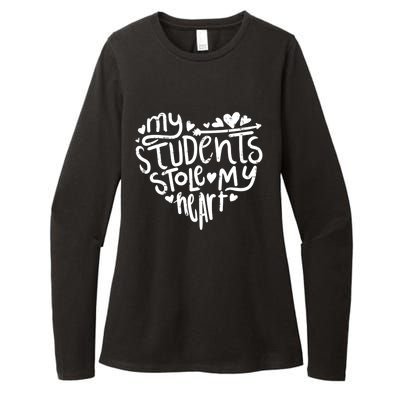 My Students Stole My Heart Cute Teacher Valentines Day Gift Womens CVC Long Sleeve Shirt